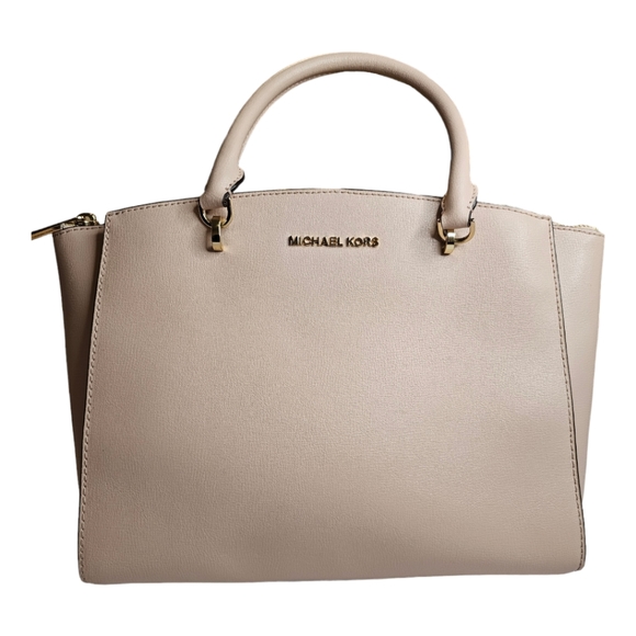 MICHAEL Michael Kors Handbags - Michael Kors Ellis Large Satchel Purse FLAW